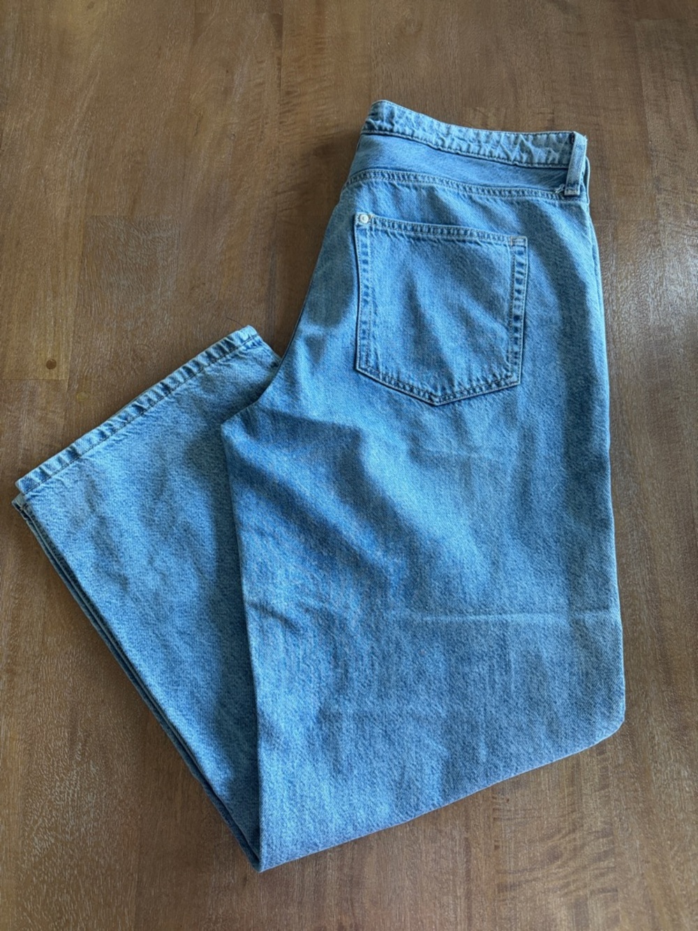 H&M Light Blue Wide-Leg Jeans